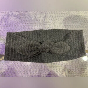 Grey Wide Tie Headband